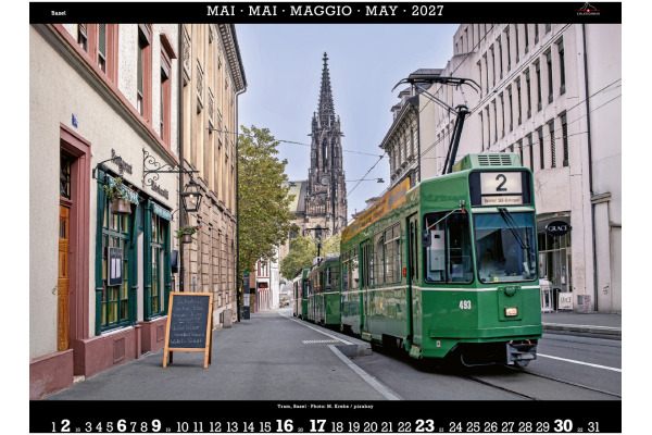 CALENDARI Bildkalender 2027 36205830 Basel ML 40x31cm