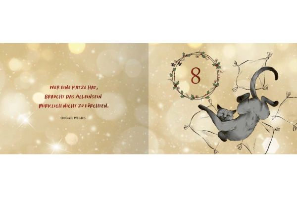 ARS EDITI Adventskalender Hape Kerkelin 136888 Pfoten vom Tannenbaum