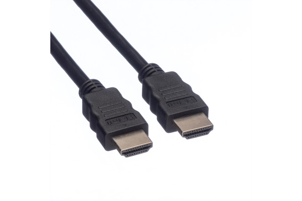 ROLINE HDMI High Speed Kabel, Eth. 11.04.554 Black, ST/ST, 2160p, 3D 1m