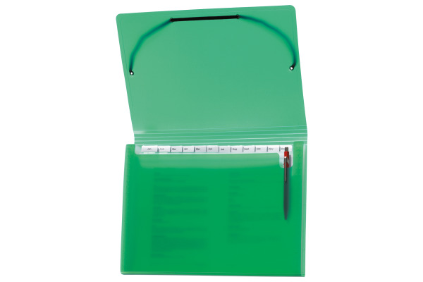 KOLMA Sammelmappe Daily Easy A4 11.017.01 grün, 13 Taschen, Kolmaflex