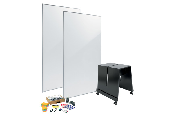 SIGEL Bundle Whiteboard MUB03 Meet up weiss ,schwarz