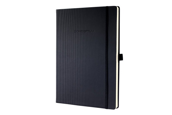 CONCEPTUM Notizbuch A4 CO108 schwarz, dots 97 Blatt