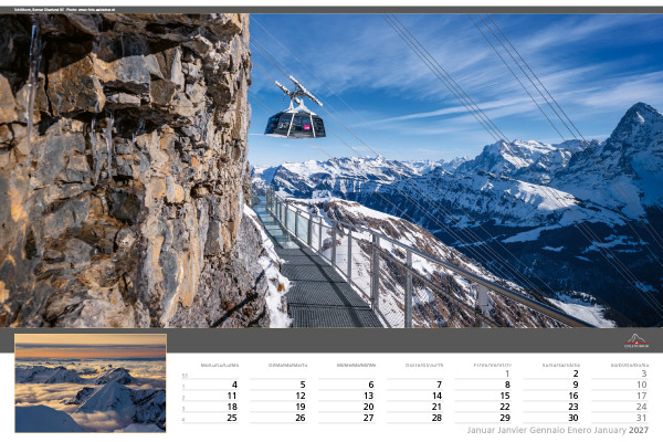 CALENDARI Bildkalender 2027 36206066 Swiss Travel ML 48x33cm