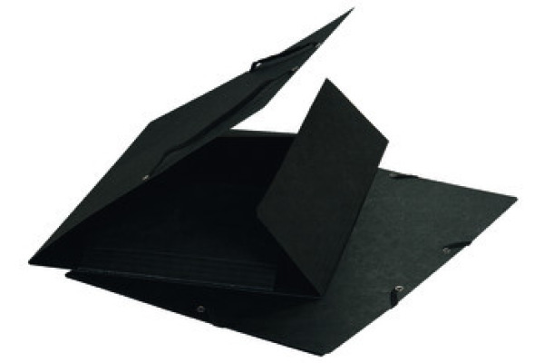 BIELLA Gummibandmappe A4 17840102U schwarz,355gm2 200 Bl.