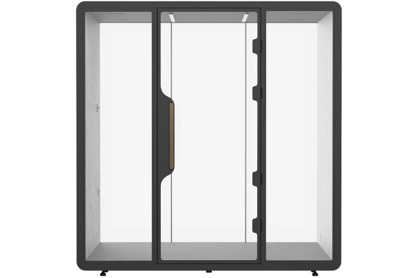 CONTINI Akustikkabine 2.3x2.2x1.6m 112582 weiss, inkl. Tisch und Sofa