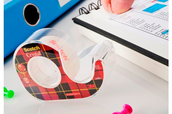 SCOTCH Crystal Tape 19mmx7.5m 6-1975D kristallklar, auf Abroller