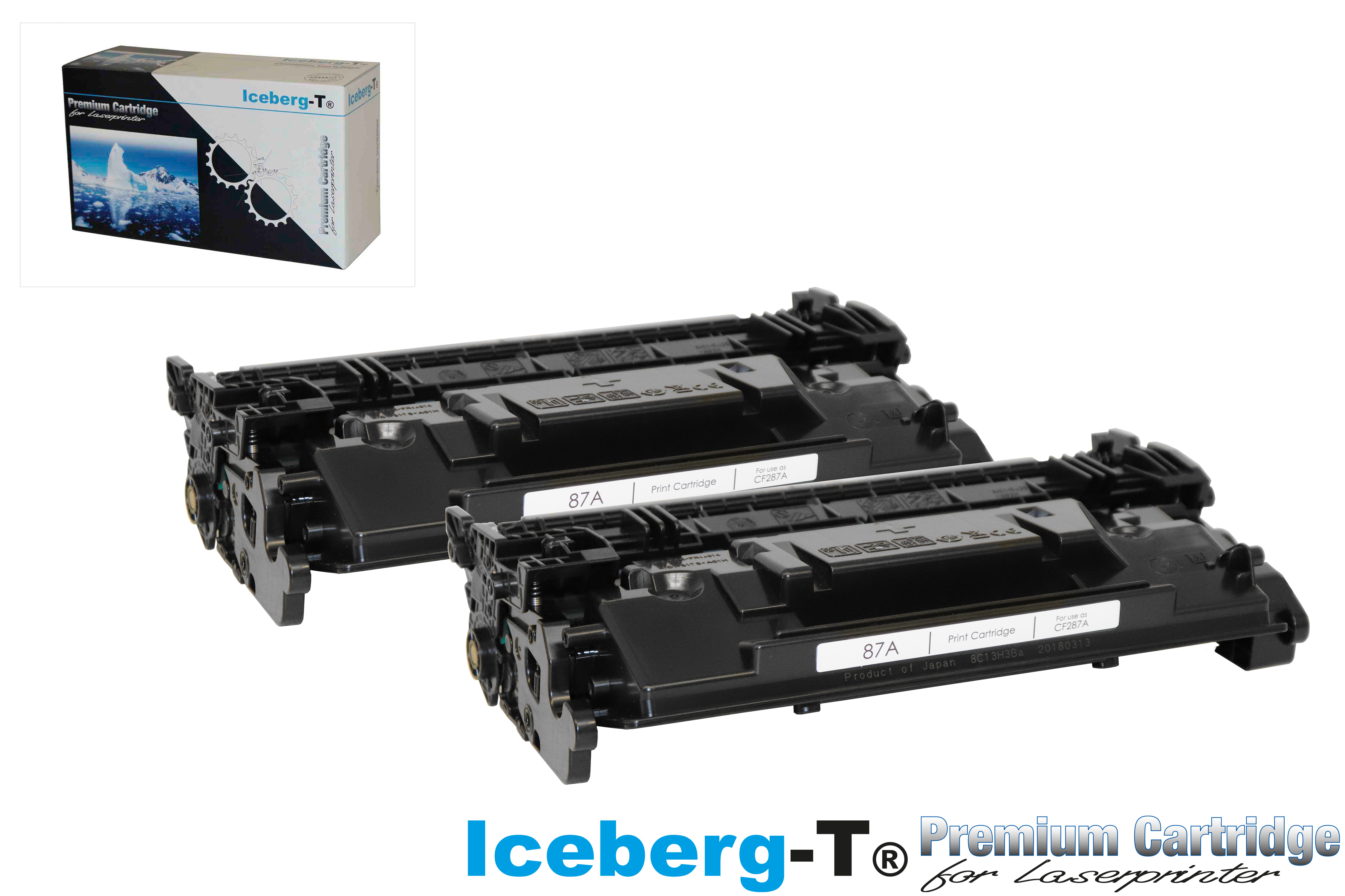 Iceberg-T Toner CF287A DuoPack 2 Stück à 9'000 Seiten, schwarz