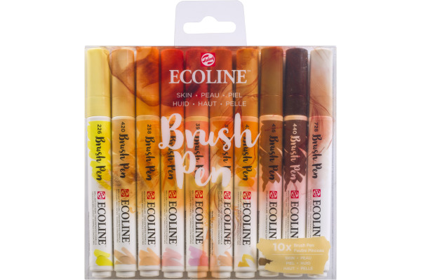 TALENS Ecoline Brush Pen Set 11509816 ass. Skin 10 Stück