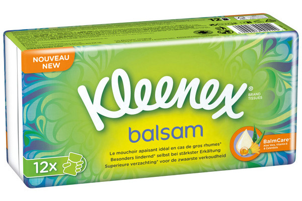 KLEENEX Taschentücher Balsam 18593 4-lagig 12 Stück