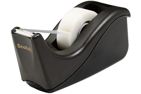 SCOTCH Tischabroller 19mmx33m C60-BK schwarz, inkl. 1 Magic Tape