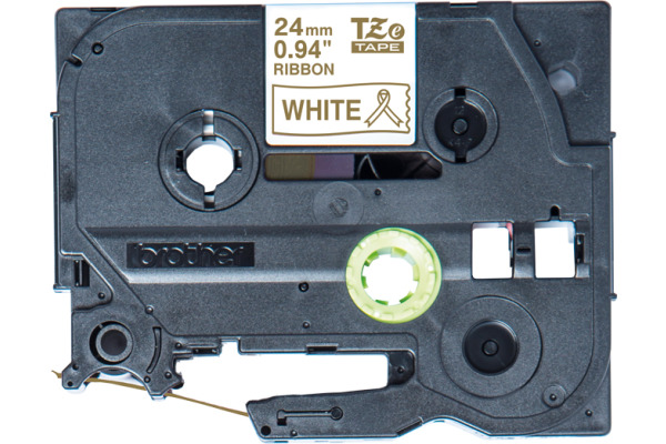 PTOUCH Band weiss/gold TZE-R254 Tze Geräte 24mm