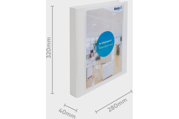 BIELLA Ringbuch Creative XL#2 4cm 44342501U 4 Ringe weiss A4+