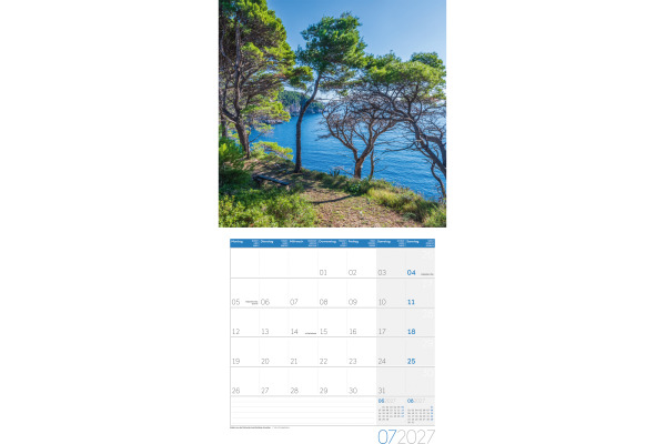 ACKERMANN Bildkalender 2027 4704 Traumpfade ML 30x30cm