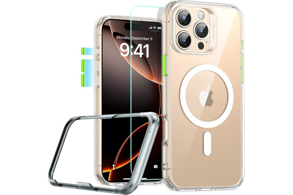ESR Classic Hybrid Case MagSafe 1A79701 +Glass iPhone 16 Pro Max Cl.
