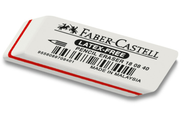 FABER-CA. Radierer Latex-free 180840 weiss