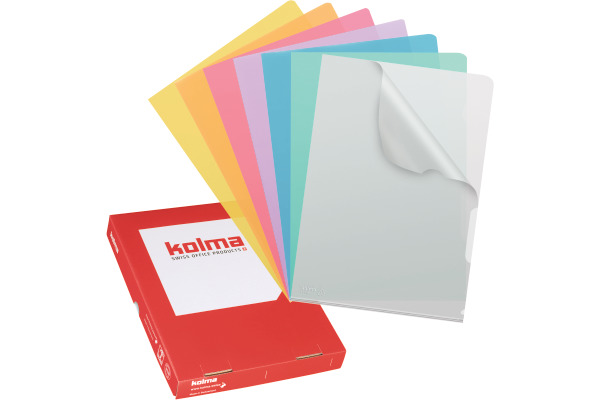 KOLMA Sichtmappe VISA Superstrong A4 59.464.04 rot, lisse 100 Stück