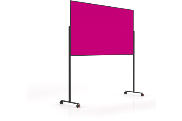 MAGNETOP. Design-Moderatorentafel VP 1181218 pink, Filz 1000x1800mm