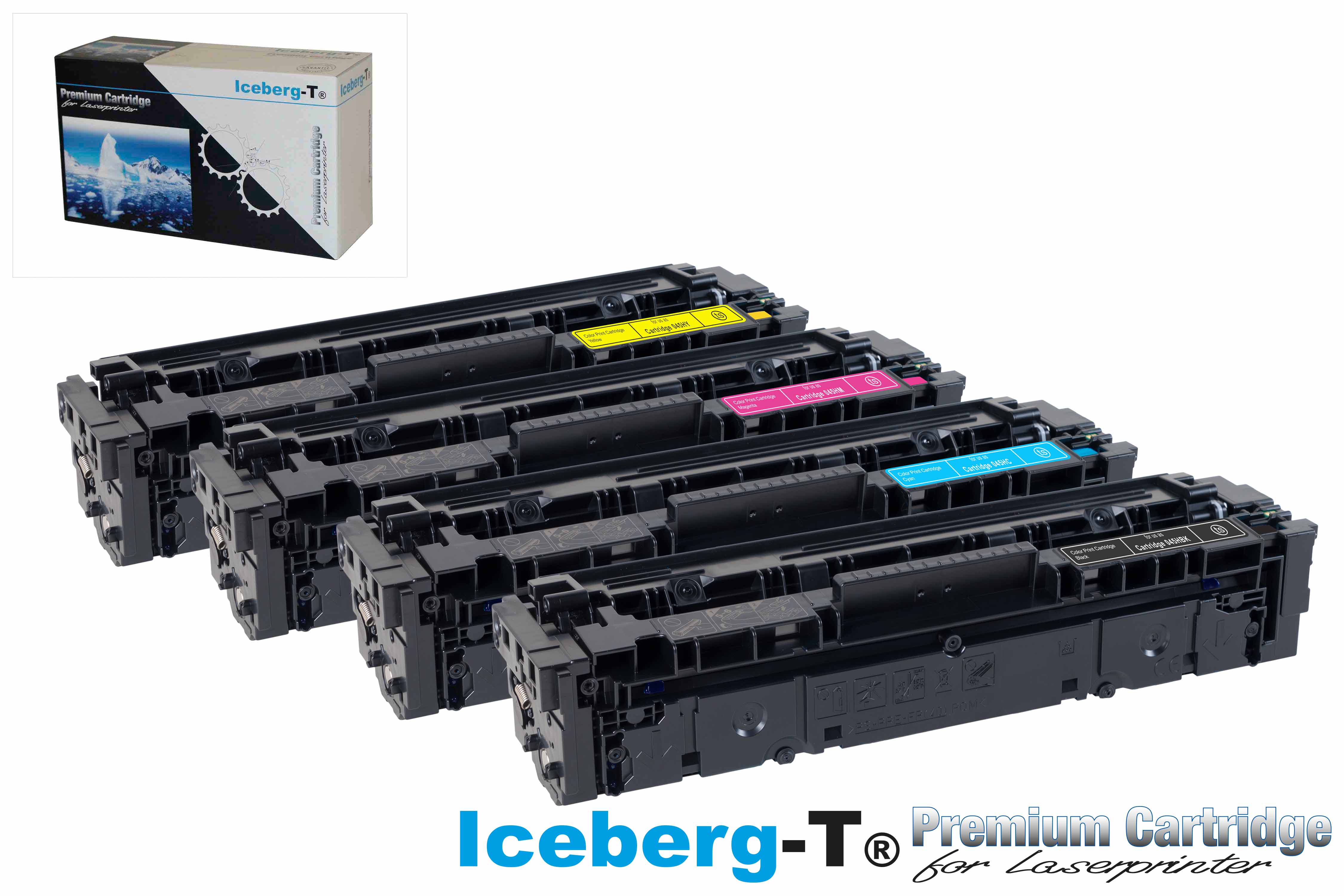 Iceberg-T Toner SET CRG 045H Set mit allen vier Farben