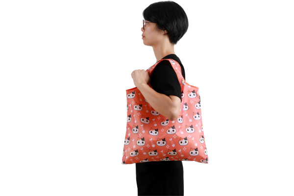 I-TOTAL Shopping bag 57x42cm XL2662 Cats Orange