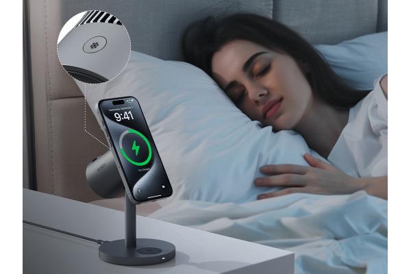 AUKEY MagFusion L 3-IN-1 Pro LC-MC311A Qi2.2 Wireless Charger 25W