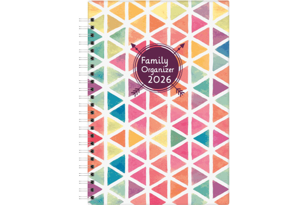 BIELLA Family Organizer Wire-O 2026 809535000 1W/2S farbig ML 14.5x20.5cm