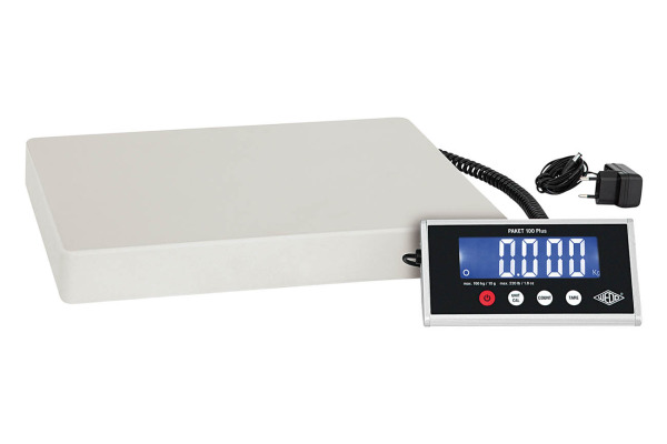 WEDO Paketwaage Paket 100 Plus 507610010 Tragkraft bis 100Kg 40x40x5cm