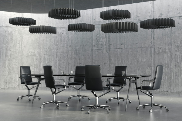 SUONO Deckenelement 240x120x28cm U12.0400 STRAIGHT, weiss