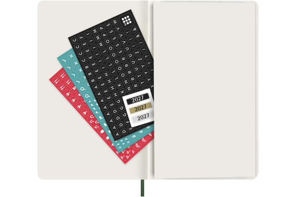 MOLESKINE Agenda Classic Large 2027 DSK1512WN 1W/1S myrtengrün SC 13x21cm