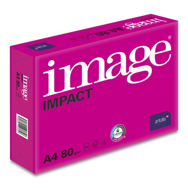 ANTALIS Kopierpapier Image Impact A4 80g, hochweiss 1 Palette 100'000 Blatt Box 5x500 Bl./Bg.