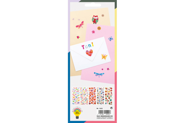 FOLIA Glitzer-Sticker 1410 Sweet Decor 5 Blatt/274 Stück