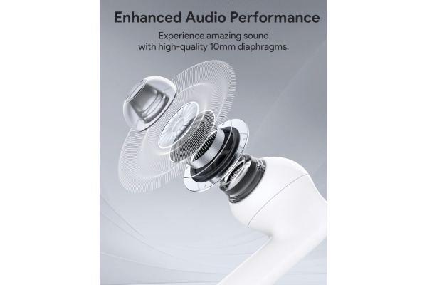 AUKEY Move Portable Earbuds EP-B2 WH TWS, Hybrid ANC White