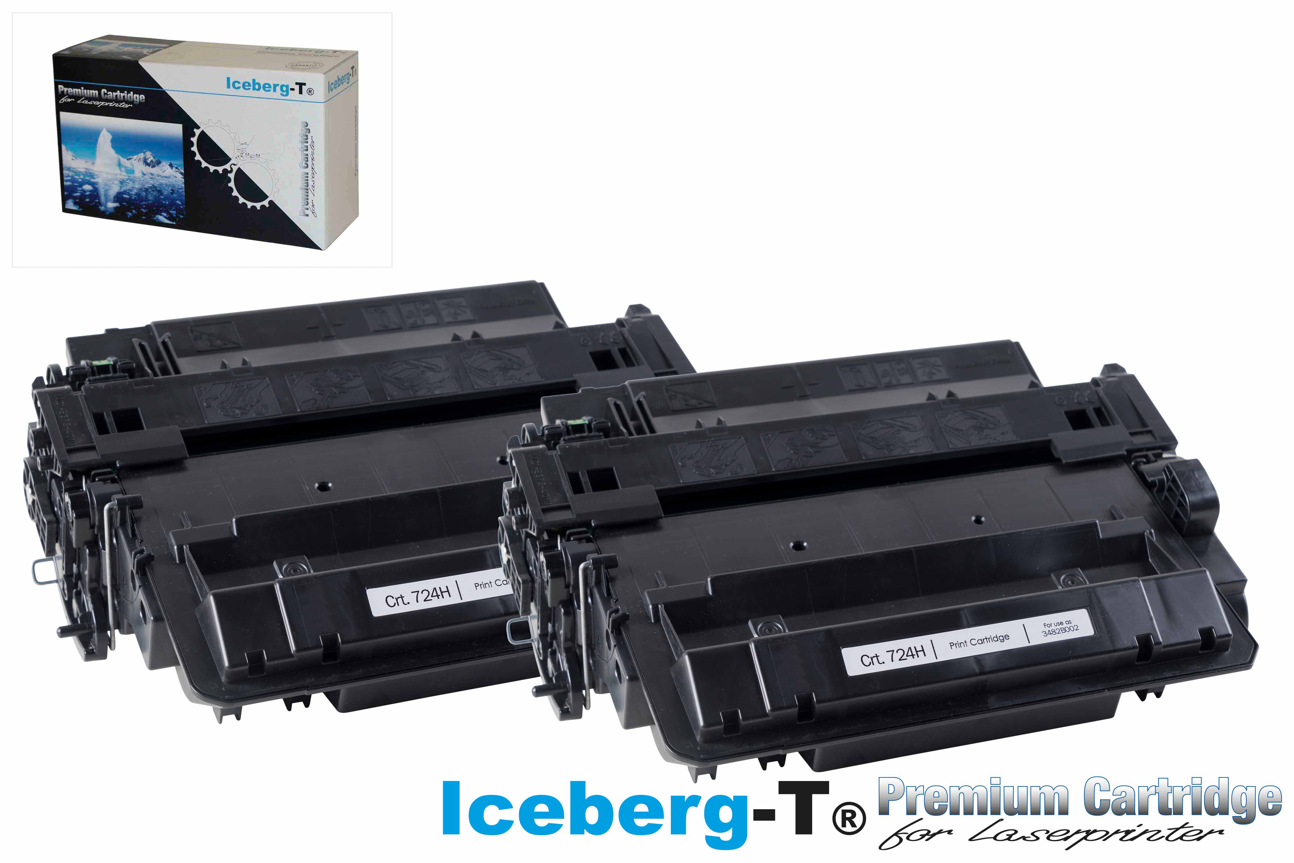 Iceberg-T Toner Crt. 724H DuoPack 2 Stück à 12'500 Seiten, schwarz