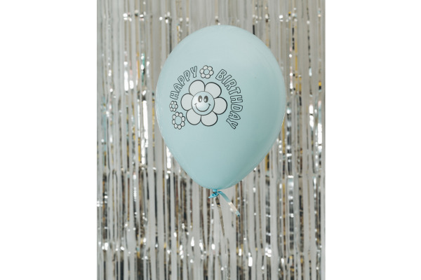 I AM CREA Ballons Happy Birthday 27cm 1000-1070 pastell 6 Stück
