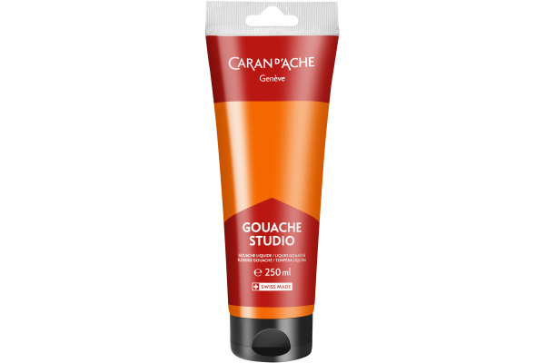 CARAN D'A Deckfarbe Gouache 250ml 2331.030 orange fluo, Studio