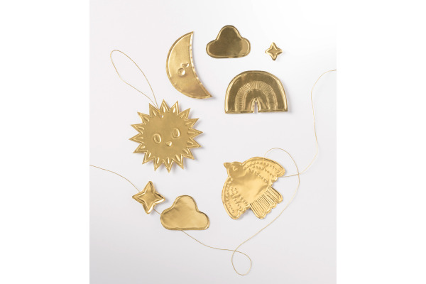 FOLIA DIY Alu Prägefolie 18x29.7cm 521 gold,extra strong 3 Blatt