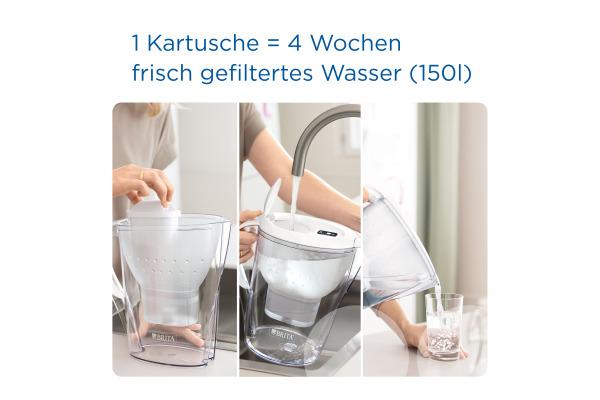 BRITA Tischwasserfilter Marella XL 1051447 blau MAXTRA PRO 2-3.5lt