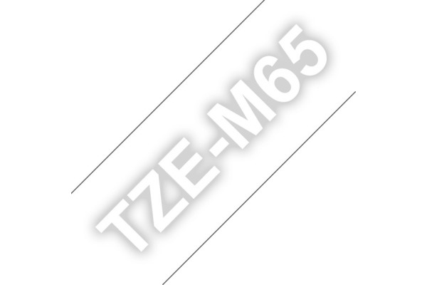 PTOUCH Band matt lamin. weiss/trans. TZE-M65 PT-D800W/D900W 36mm