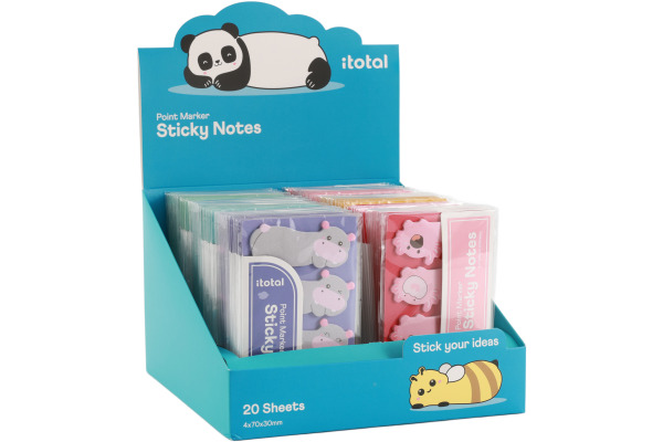 I-TOTAL Haftnotizen XL3103A Cute Animals, assortiert
