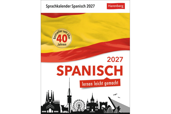 HARENBERG Abreisskalender 2027 211110027 Spanisch DE, ES 12.5x16cm