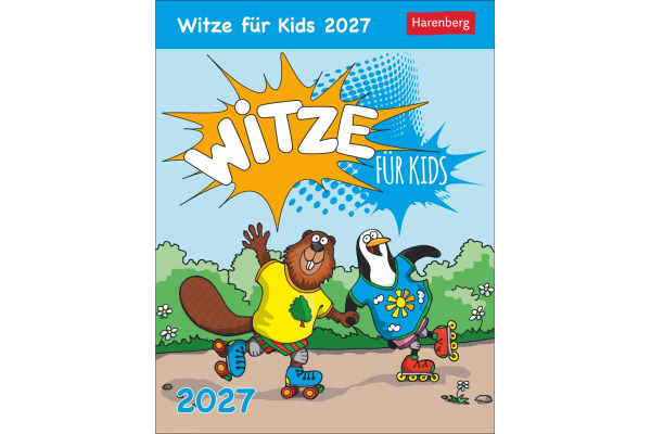 HARENBERG Abreisskalender 2027 330985127 Witze für Kids DE 12.5x16cm