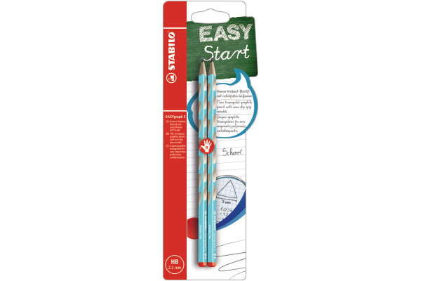 STABILO Bleistift EASYgraph S HB B-5311310 blau, R 2 Stück