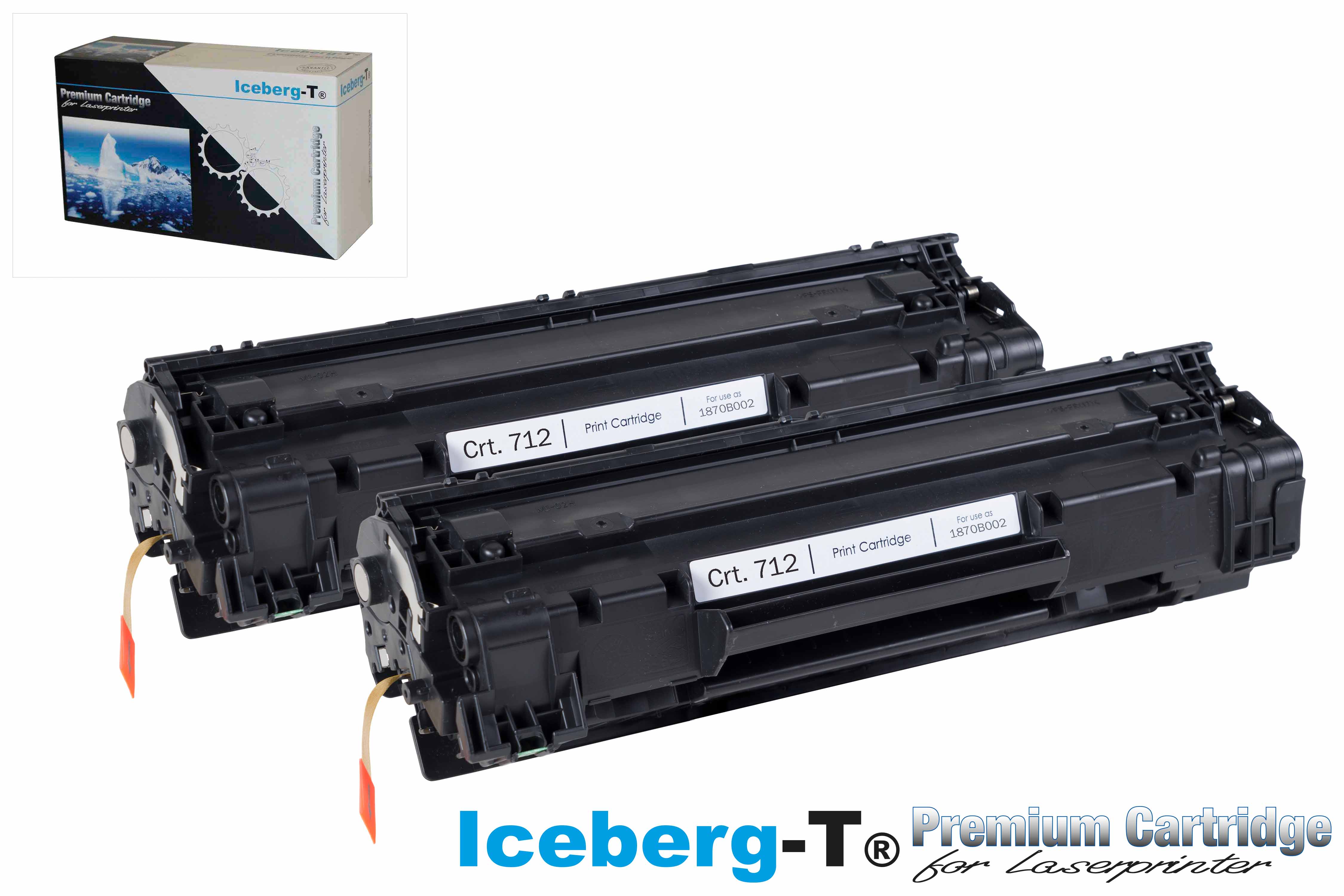 Iceberg-T Toner Crt. 712 DuoPack 2 Stück à 1'500 Seiten, schwarz