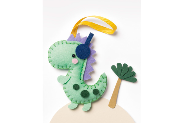 FOLIA Mini Filzinies 52903 Dinosaurier 12-teilig