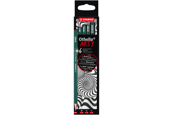 STABILO Bleistifte Othello Arty Soft 282/6-21 4B, 3B, 2B 6 Stück