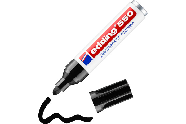 EDDING Permanent Marker 550 3-4mm 550-1 schwarz