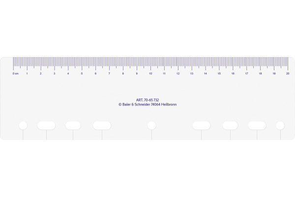 RIDOIDE Timing 1 Tagesanzeiger 7065732 transparent 8.1x22.5cm
