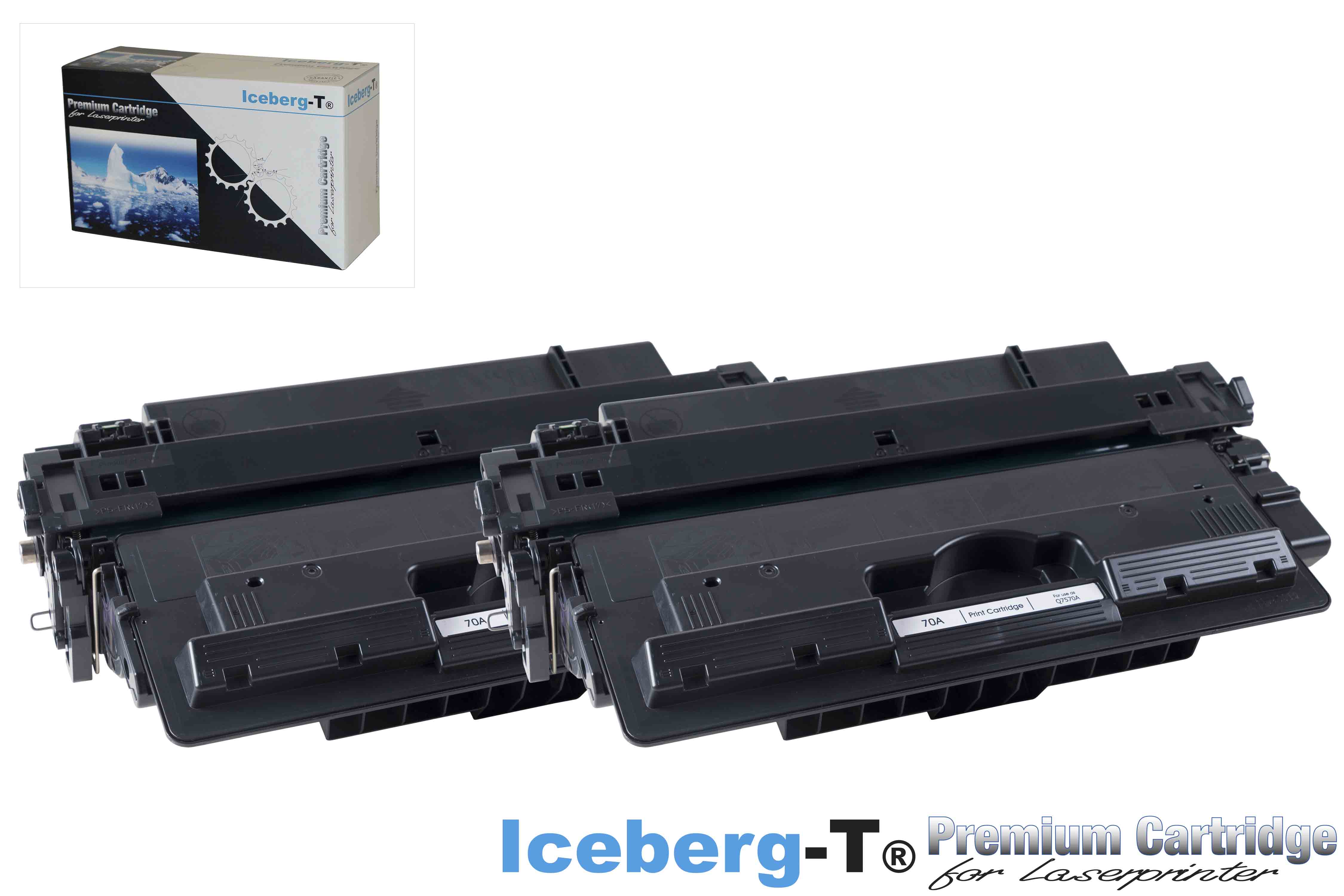 Iceberg-T Toner Q7570A / 70A DuoPack 2 Stück à 15'000 Seiten, schwarz
