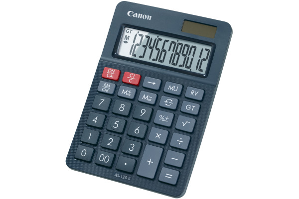 CANON Tischrechner AS-120II AS-120II 12-stellig schwarz
