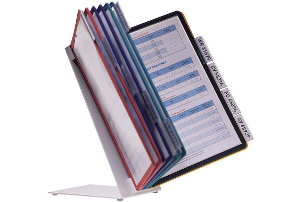 DURABLE Displaysystem VARIO Table 10 557000 farbig, 10 Sichttafeln A4