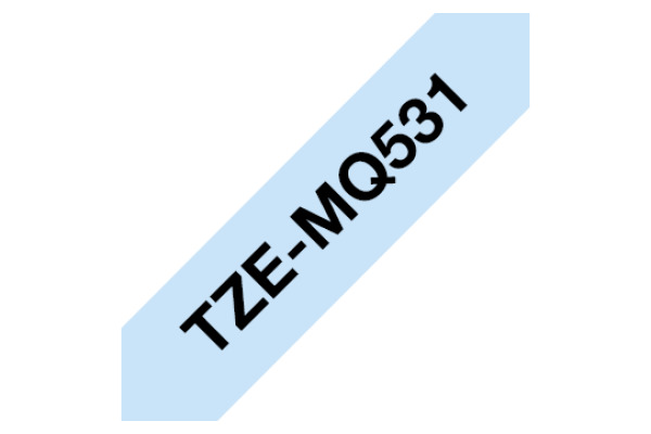 PTOUCH Band, laminiert schw/blau TZe-MQ531 PT-DV600VP 12 mm